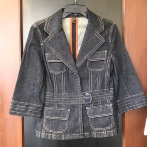 Ann Taylor business jean denim jacket